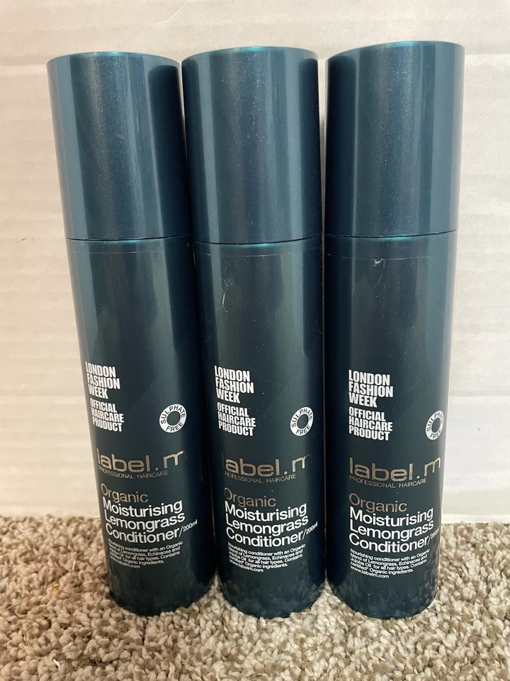 Label.M Organic Moisturizing Lemongrass Conditioner Lot of 3 - FREE SHIPPING! - Image 1 of 1