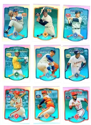 2014 Topps Finest  Baseball  Vintage HOF’s. The complete 15 card set. - Image 1 of 2