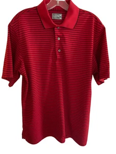 Champions Tour Herren PGA Tour rot Golfshirt Größe Medium rot mit schwarzen Streifen - Bild 1 von 9