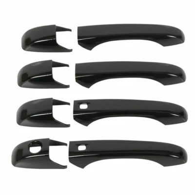 适用于 2011 - 2021 年 JEEP Grand Cherokee 道奇 Durango GLOSS 黑色门把手盖 — 第 1/4 张图片