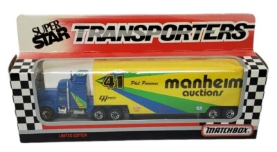 Matchbox Superstar Transporters MANHEIM Racing Phil Parsons 1993 Ltd. Ed. NIP - Image 1 of 4