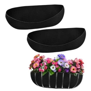 2PCS 24 Inch Window Box Liner Fabric Planter Basket Liner Trough 2PCS 24Inch - Picture 1 of 8