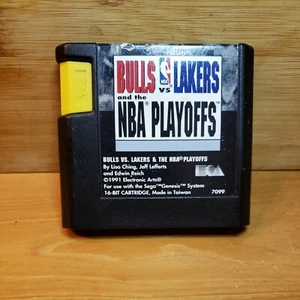 Bulls vs. Lakers and the NBA Playoffs (Sega Genesis, 1991) Cartridge only - Picture 1 of 6