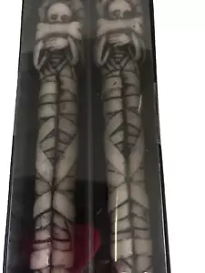 Halloween Mummy 10" Wax Taper Candles Set Of 2 Sculpted Spooky New In Box - Picture 1 of 6