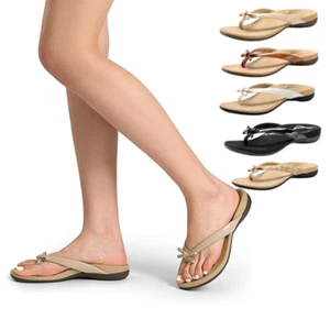 Women Summer Beach Vacation Flip Flop Thong Sandals Comfortable Slide Sandals - Picture 1 of 42