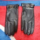 Michael Kors Black Genuine Leather Gloves Size Xl