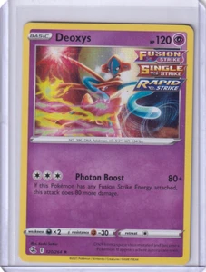 Juego de cartas coleccionables Deoxys Holo raro #120 Pokemon Fusion Strike 2021  - Imagen 1 de 2