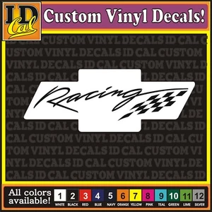 Chevy Chevrolet Bowtie Racing decal sticker vinyl car truck window12" - Bild 1 von 1