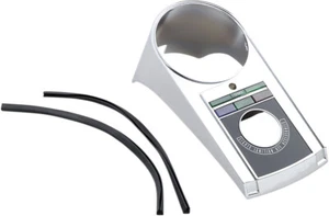 DASH SPEEDO HOUSING CROMATO HARLEY DAVIDSON 1971 AL 90" DRAG SPECIALTIES 71223 - Foto 1 di 3