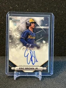 2023 Bowman Sterling Eric Brown Jr Prospect Auto ~ Brewers - Picture 1 of 2