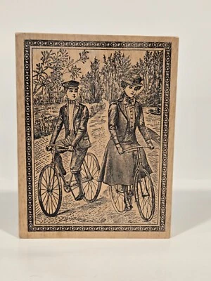 1990-е Пурпурный Резиновый Штамп, 17046-T, Винтажные Мужские и Женские Велосипеды для Езда - Изображение 1 из 3