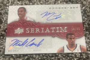 2007-08 UD Upper Deck Chronology Seriatim Dual /80 Mike Conley Sr SER-CC Auto