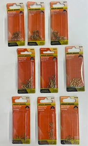 Lot of Solid Brass Screw Eyes 7/16" to 1-1/16" Bright Brass Hardware Essentials - Picture 1 of 7