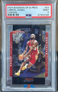 2004 Bowman Chrome Basketball Lebron James #23 PSA 9 2nd Year Cleveland Cavs