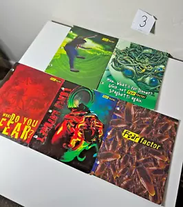 Mead Portfolio Folders Fear Factor TV Show Y2K Folders What Do You Fear Lot of 5 - Picture 1 of 9