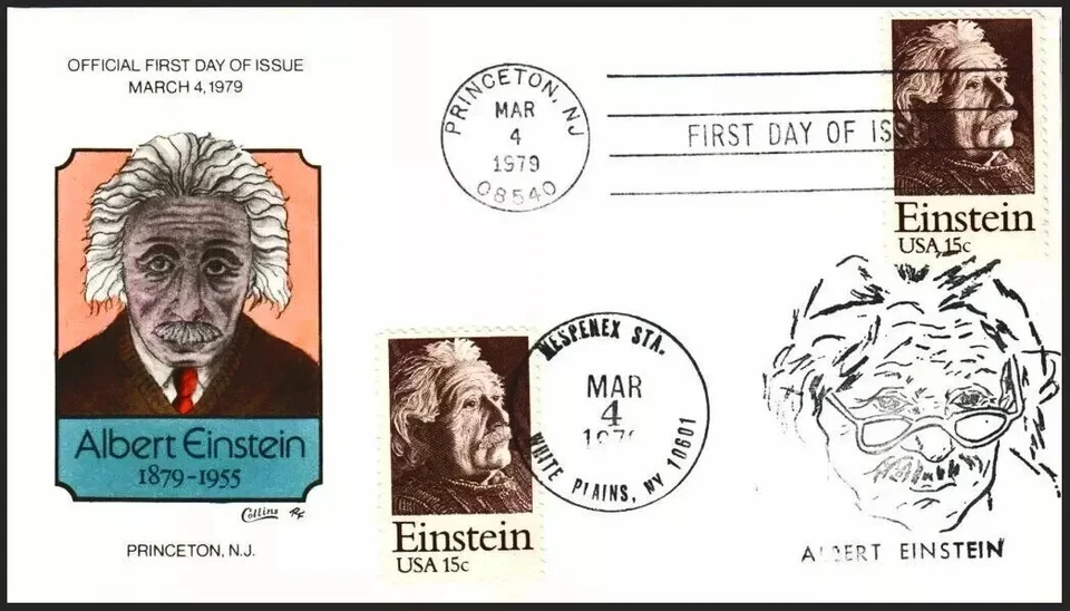 #1774 Albert Einstein Collins FDC - Image 1 of 1