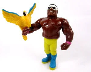 Figurine WWF Hasbro Koko B. Ware + Frankie the Parrot Hasbro 1991 Vintage - Imagen 1 de 2