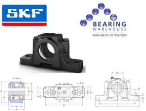 SNL 522-619 SKF Split Klempner Block Gehäuse für 100 mm Welle - Bild 1 von 3