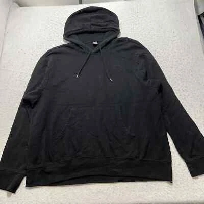 Xersion Para Hombre XXL Pullover Sudadera con Capucha Negra Forrada de Vellón Sudadera con Cordón Foto 1 de 4