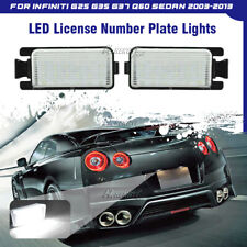 LED License Number Plate Lights For Infiniti G25 G35 G37 03-13 Q40 Q60 14-15