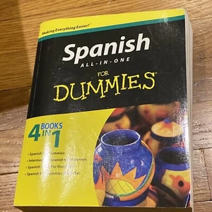 Spanish All-in-One for Dummies, Paperback by Kraynak, Cecie; Stein, Gail No Disc - Imagen 1 de 4