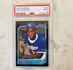 1997 Bowman Adrian Beltre RC PSA 9 Los Angeles Dodgers HOF #194