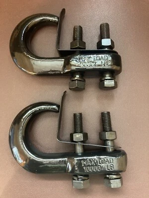 2 ganchos de remolque de recuperación universales para Jeep Ford Dodge Chevy GMC para camioneta pickup Foto 1 de 4