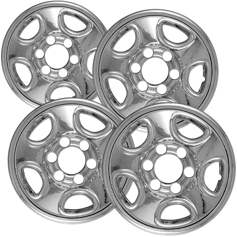 Set of 4 Chrome 16 inch Impostor Wheel Skins for 03-05 Chevy Astro Rim Covers Foto 1 de 1