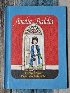 Amelia Bedelia VTG Book 1st Edition by Peggy Parish Blue & Red Hardcover RARE - Imagen 1 de 14