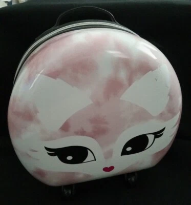 MALETA RÍGIDA MARCA JUSTICIA ZORRO EQUIPAJE ROSA NIÑAS CREMALLERA ENROLLABLE RARA Foto 1 de 4