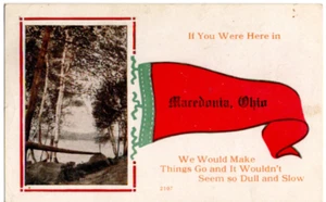 Postkarte 1915 DPO Mazedonien Ohio Flagge 0274 - Bild 1 von 2