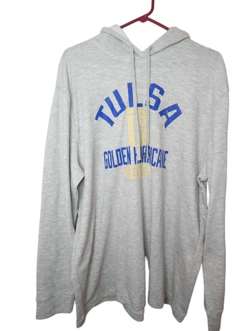 Tulsa Golden Hurricane Hoodie Pullover Gray Sz. 2xl Cover
