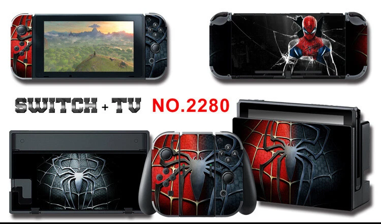 Vinyl Decal Skin Sticker Protector for Nintendo Switch Spiderman #2280 - Image 1 of 1