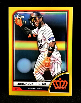 Jurickson Profar 2023 Topps World Baseball Classic GOLD /50 #29 Netherlands - Image 1 of 3
