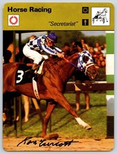Ron Turcotte Autographed Horse Racing 'Secretariat' 1977-79 Sportscaster Card