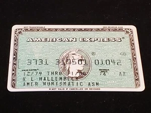 American Express Credit Card ~ exp 1980  ~ cb93 - Picture 1 of 2