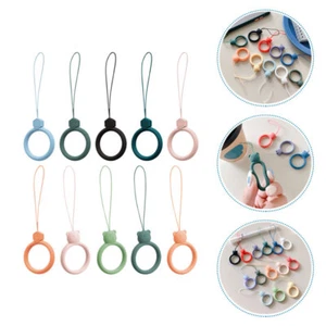10 Pcs Phone Case Ring Buckle Adorable Finger Lanyard Cell Silicone - Zdjęcie 1 z 12