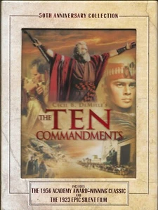 CHARLTON HESTON, YUL BRYNNER - The Ten Commandments (Paramount #04122, USA) - Foto 1 di 2