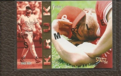 John Kruk 1994 Score Select Sample Card #24 Philadelphia Phillies - Image 1 of 2