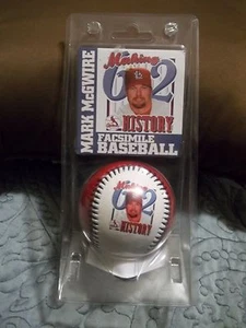 Mark McGwire "Making 62 History" Facsimile Autographed Baseball, New - Picture 1 of 4