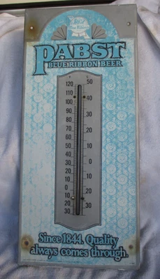 Vintage Pabst Blue Ribbon Beer Thermometer - 100% Original!  P-1547 - Image 1 of 4