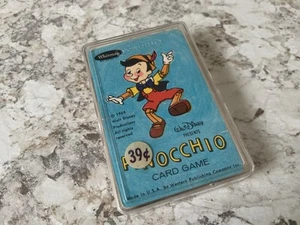 Juego de cartas vintage 1968 Disney Whitman Pinocho con tarjeta de instrucciones y caja RARO - Imagen 1 de 8
