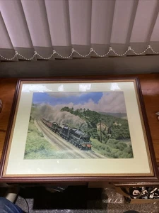 Druck von Steam Train 45428 Eric Treacy von C D Holland 1998 45 x55 cm gerahmt - Bild 1 von 10