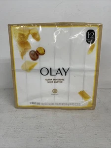 Olay Ultra Moisture Shea Butter Beauty Bar 3.17 fl oz 12 Pack NEW - Picture 1 of 8