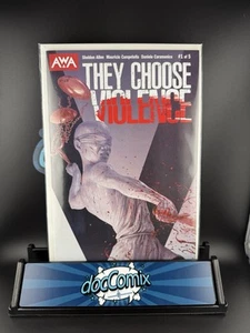 They Choose Violence #1 Cover Un Errore Richiamato Variante Rahzzah (AWA) - NM - Foto 1 di 3