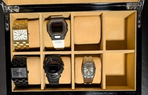 LOT of 5 Men's Watches (2) Nixon (2) G-Shock (1) Kenneth Cole + Display Case - Picture 1 of 24