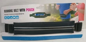 Black Running Belt Small Fanny Pack for phone, keys and ID New - Picture 1 of 8