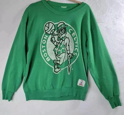 80-90-х годов Boston Celtics зеленый цвет перепечатка унисекс толстовка AN37875 - Изображение 1 из 2