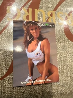 1993 PORTFOLIO INTERNATIONAL PROMO CARD 4 OF 5 Colleen Britton ⭐️0528 - Image 1 of 3