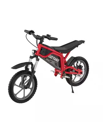 GoTrax - Fitz 16" Electric Dirt Bike w/15mi Max Range & 15.5 mph Max Speed - Red - Image 1 of 4